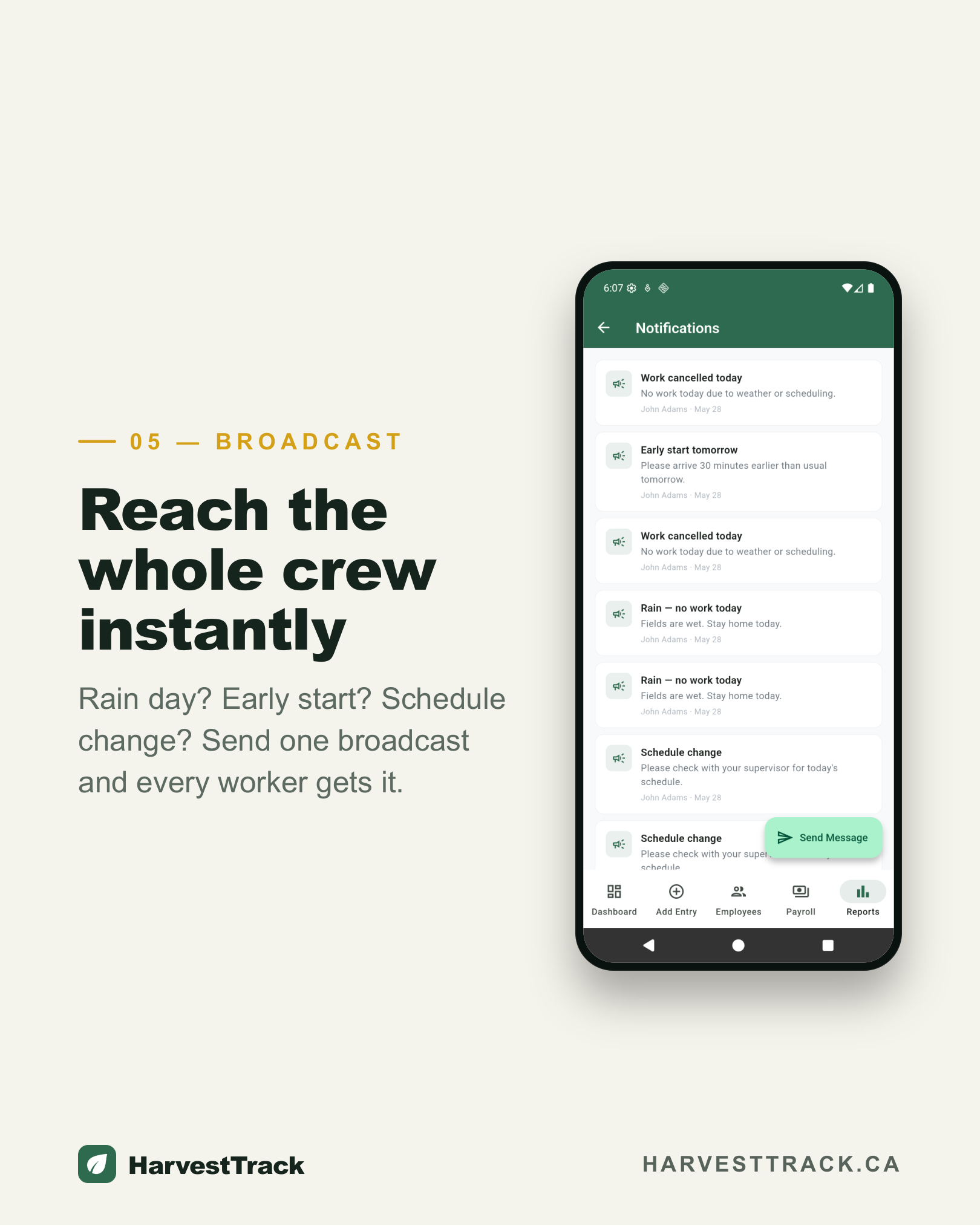 Step 5 — Reach the whole crew instantly